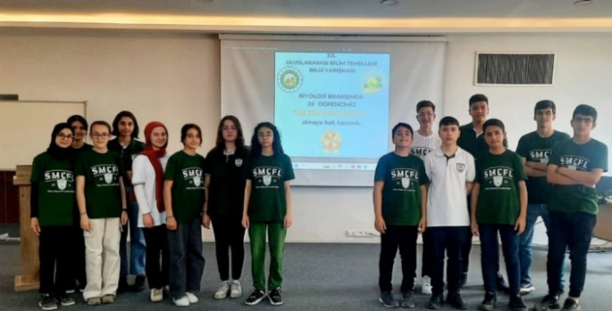 Nusaybinli öğrenciler Biyolojide Altın Madalya kazandı
