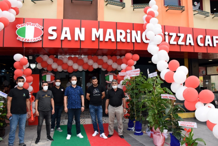 Nusaybin'de San Marino Pizza Cafe açıldı
